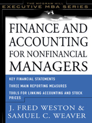 cover image of Finance and Accounting for Nonfinancial Managers